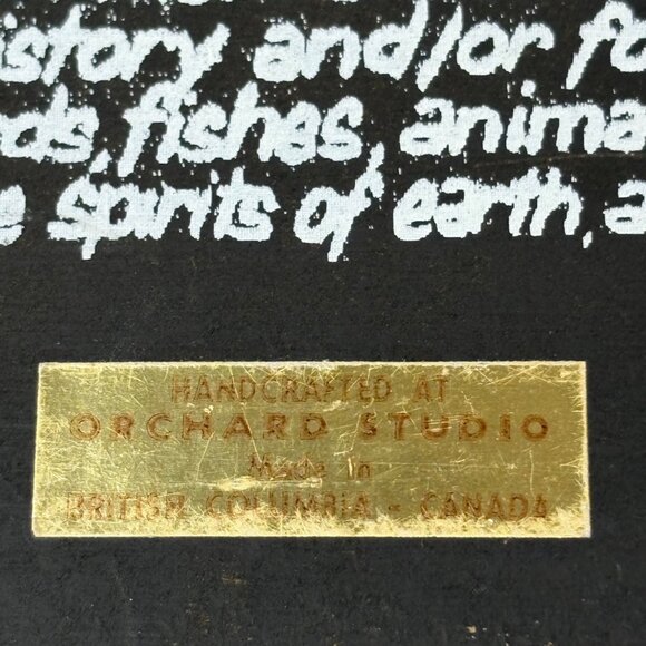Orchard Studio VTG Handcrafted Plaque West Coast Indigenous Bear Design - Picture 3 of 4